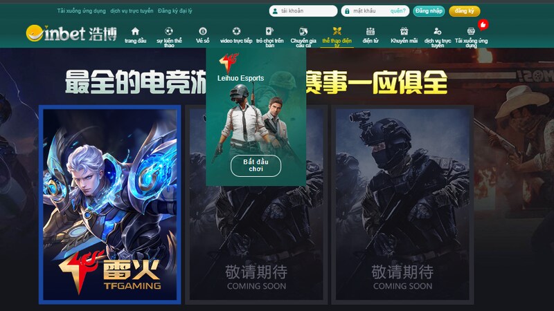 Người chơi tận hưởng việc đặt cược vào các trận đấu của những tựa game Esports